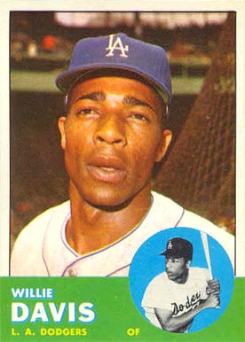 1963 Topps <b>Willie Davis</b> #229 Baseball Card - 170176