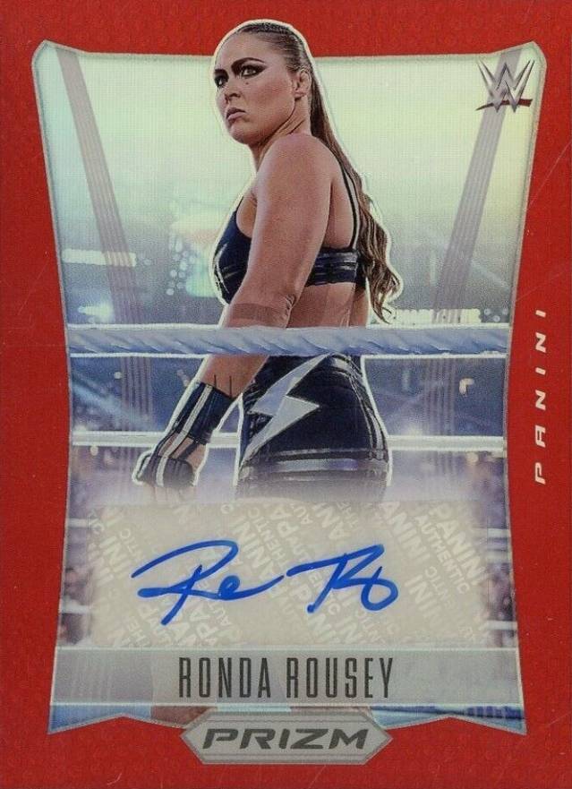 2023 Panini Prizm WWE Throwback Signatures Ronda Rousey #TBRRS Other Sports Card