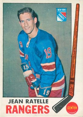 ratelle jean 1969 chee pee card hockey cards
