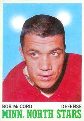1970 O-Pee-Chee Bob Mccord #41 Hockey Card - 81126
