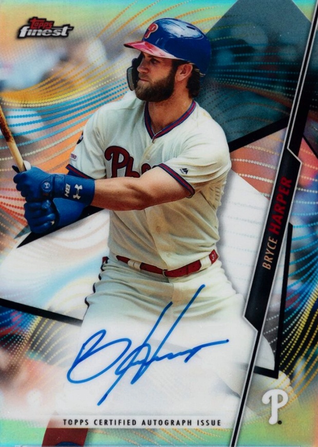 2020 Finest Autographs Bryce Harper #FABH Baseball Card