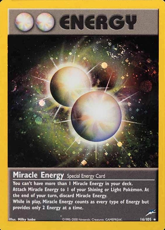 2002 Pokemon Neo Destiny  Miracle Energy-Holo #16 TCG Card