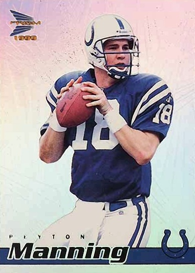 1999 Pacific Prisms Peyton Manning #62 Football Card