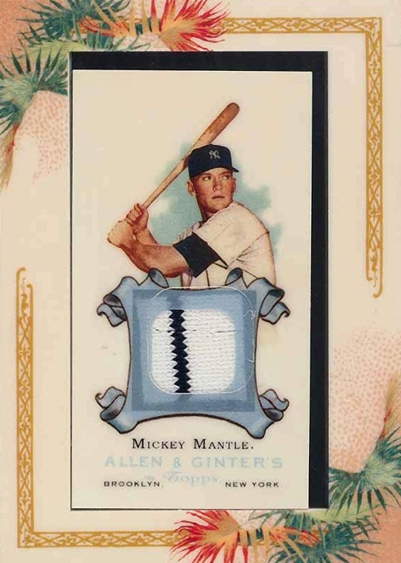 2006 Topps Allen & Ginter Framed Relics Mickey Mantle #AGRMM Baseball Card