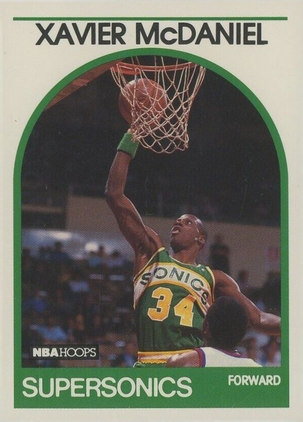 1989 Hoops Xavier McDaniel #70 Basketball Card