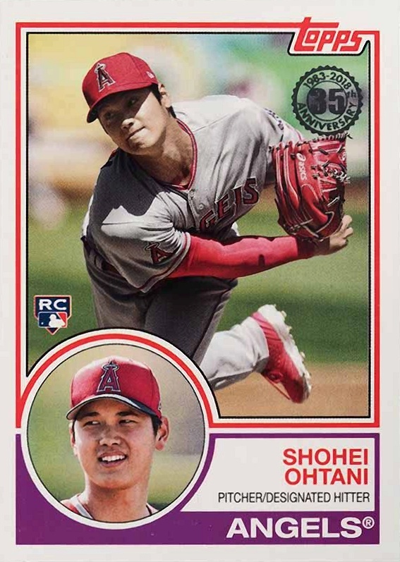 2018 Topps Update 1983 Topps Baseball Shohei Ohtani #83-2 Baseball Card