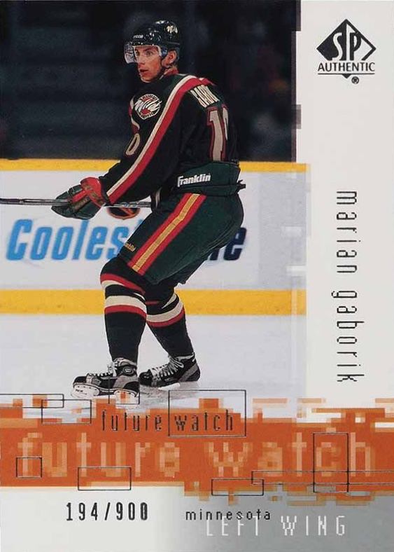 2000 SP Authentic Marian Gaborik #110 Hockey Card