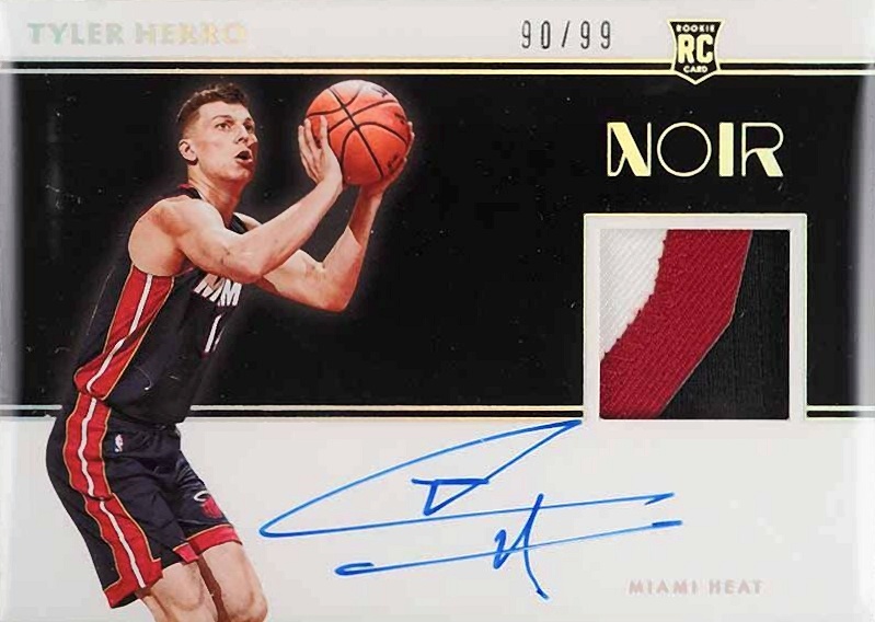 2019 Panini Noir Tyler Herro #356 Basketball Card
