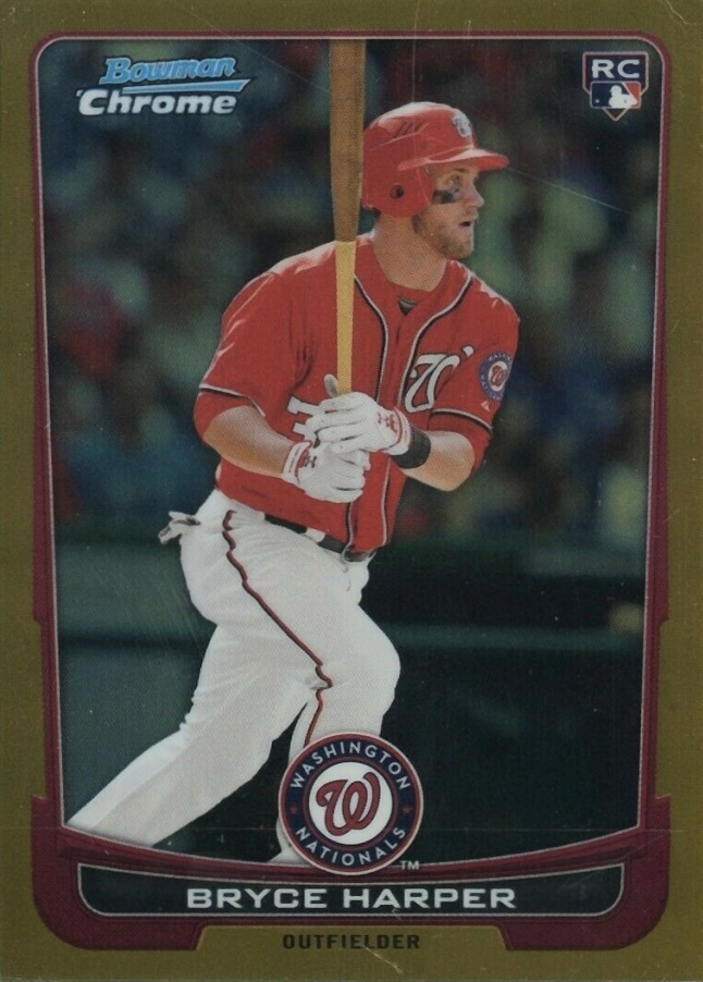 2012 Bowman Chrome Draft Bryce Harper #10 Baseball Card