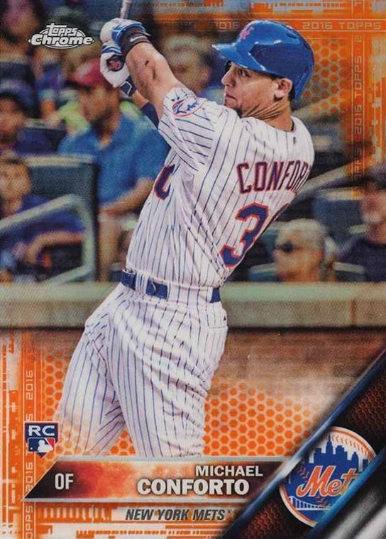 2016 Topps Chrome Michael Conforto #52 Baseball Card
