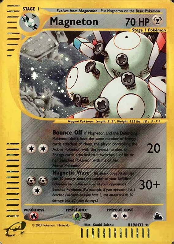 2003 Pokemon Skyridge Magneton-Holo #H19 TCG Card