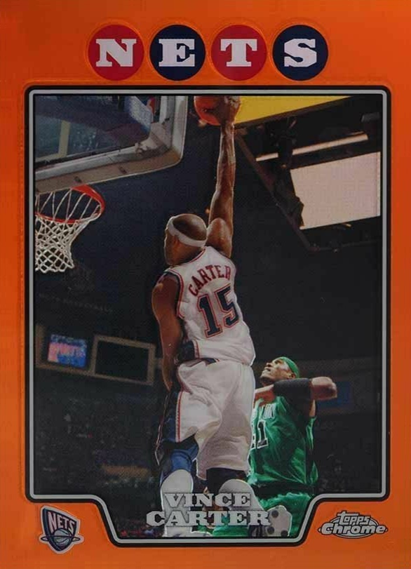 2008 Topps Chrome Vince Carter #115 Basketball Card