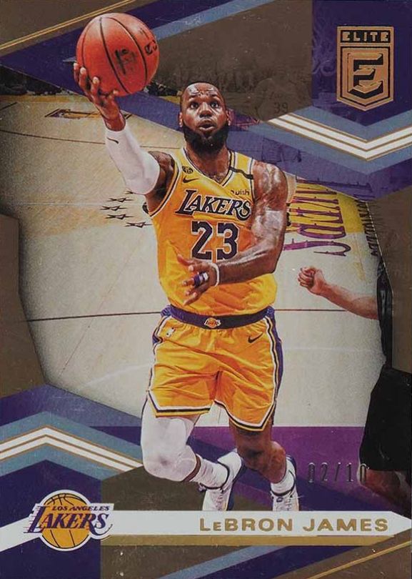 2019 Panini Donruss Elite LeBron James #87 Basketball Card