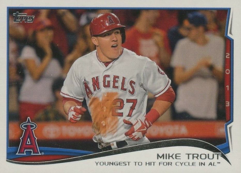 2014 Topps Mini Mike Trout #364 Baseball Card