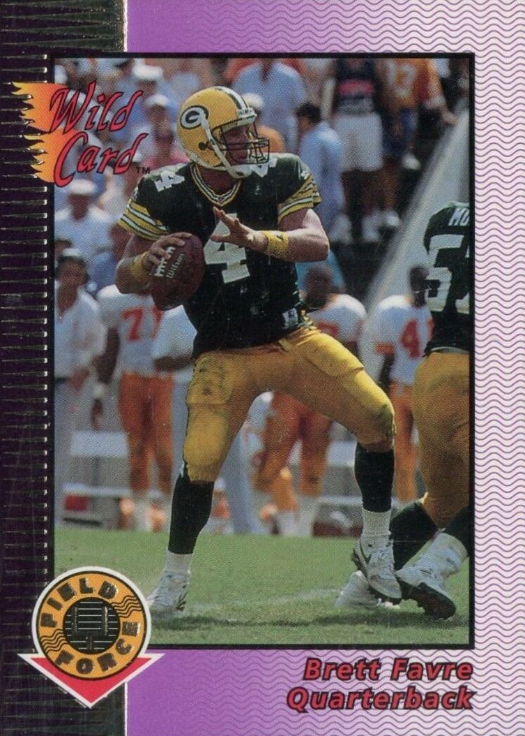 1992 Wild Card Field Force Brett Favre #14 Football Card