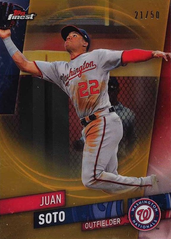 2019 Finest Juan Soto #67 Baseball Card
