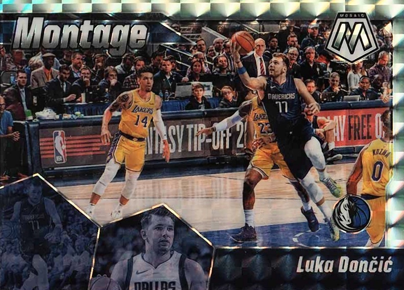 2019 Panini Mosaic Montage Luka Doncic #20 Basketball Card