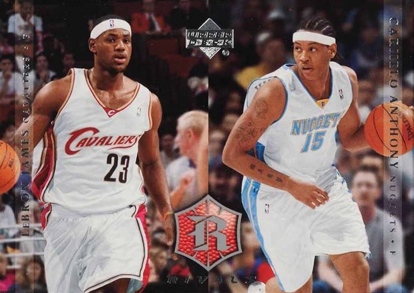 2004 Upper Deck Rivals Carmelo Anthony/LeBron James #30 Basketball Card