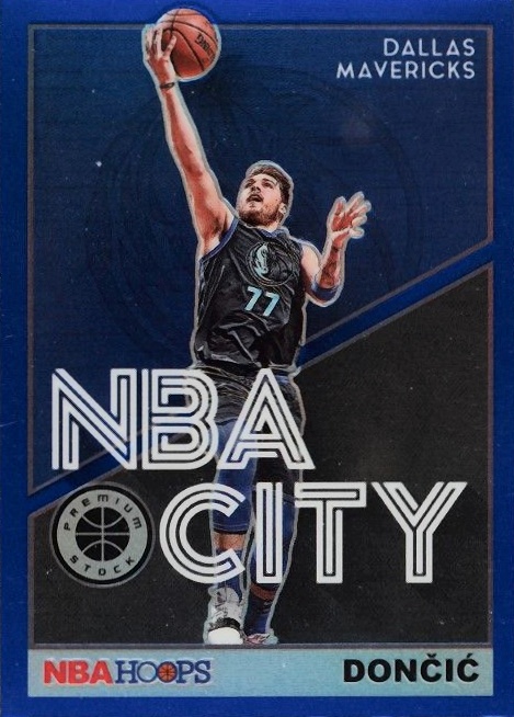 2019 Hoops Premium Stock NBA City Luka Doncic #30 Basketball Card
