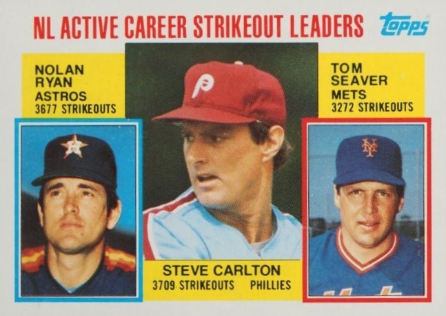 1984 Topps N.L. Active Career Strikeout Leaders #707 Baseball Card