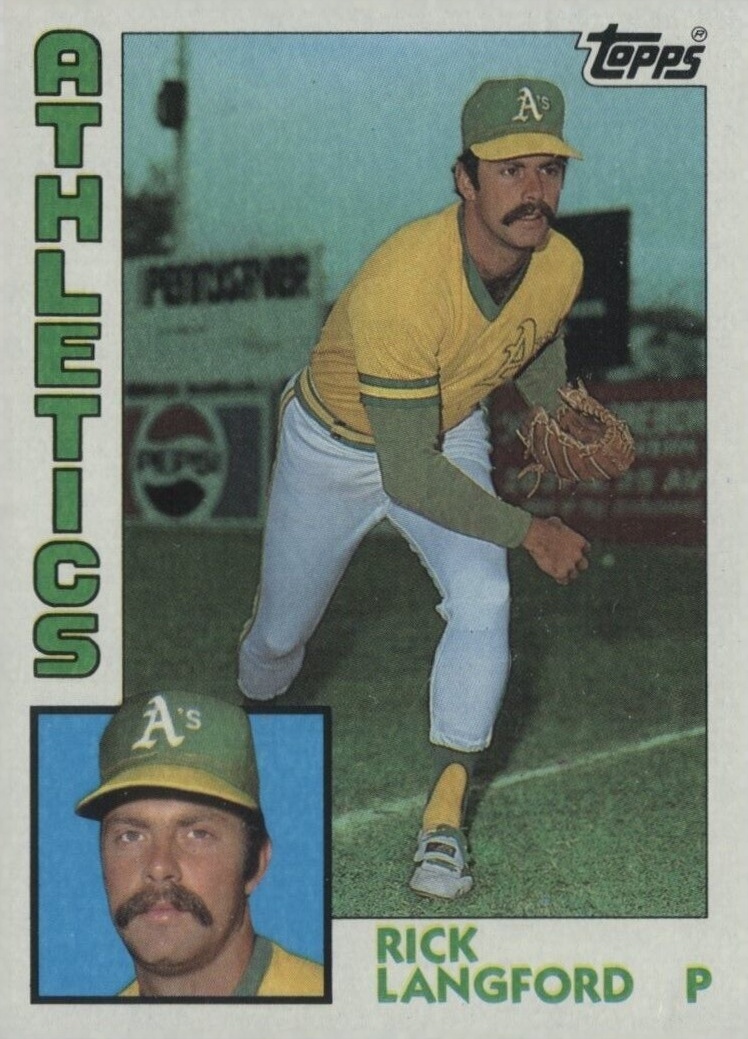 1984 Topps Rick Langford #629 Baseball Card