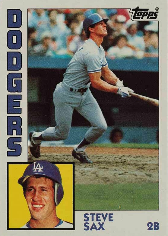 Steve Sax Autographed 1982 Topps Rookie Card #681 Los Angeles Dodgers Stock  #206036