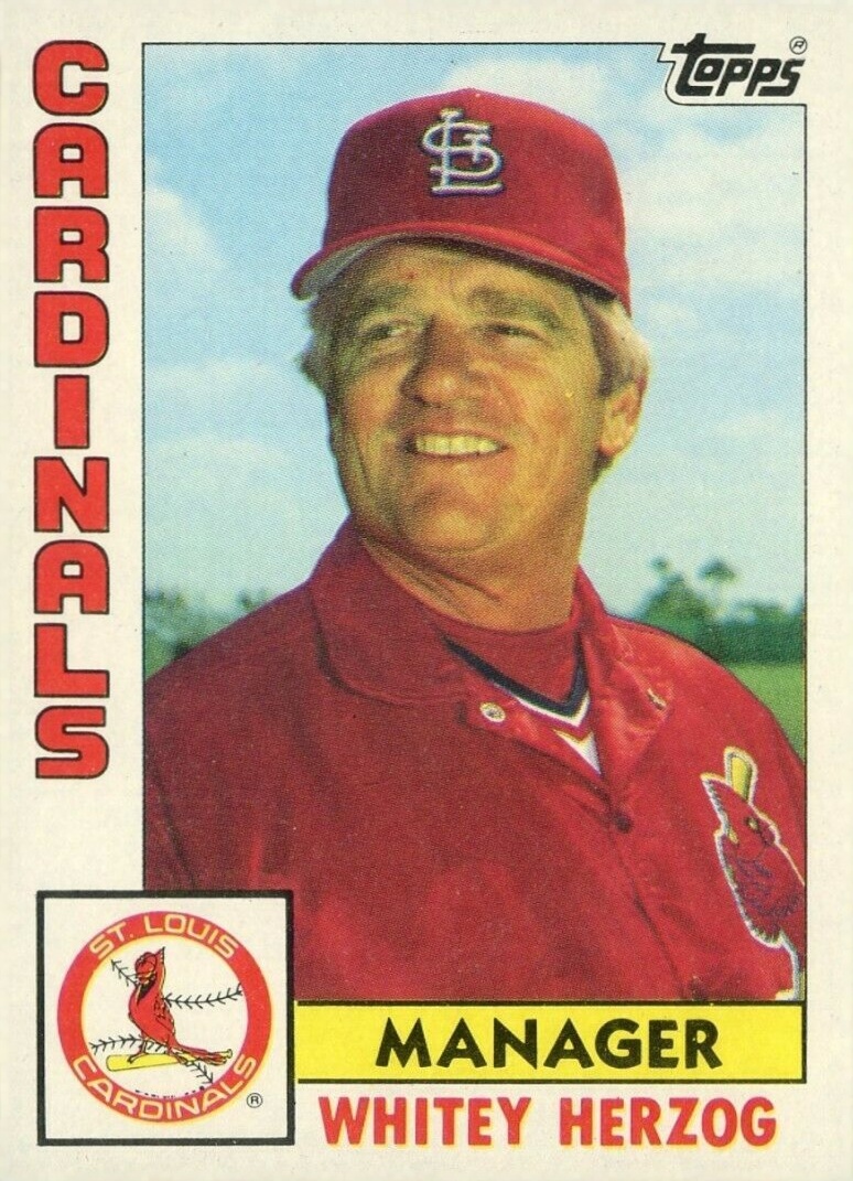 1984 Topps Whitey Herzog #561 Baseball Card