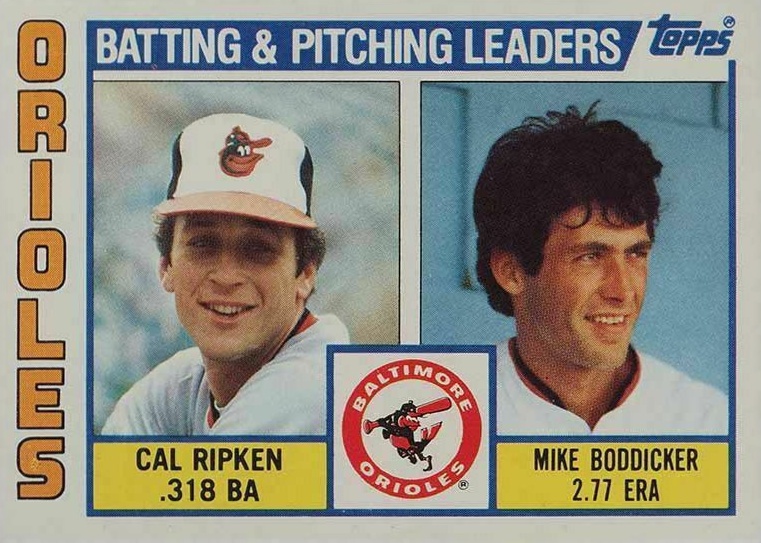 1984 Topps Orioles Batting & Pitching Leaders #426 Baseball Card