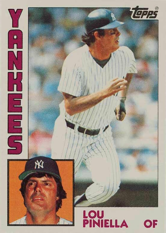 1984 Topps Lou Piniella #408 Baseball Card
