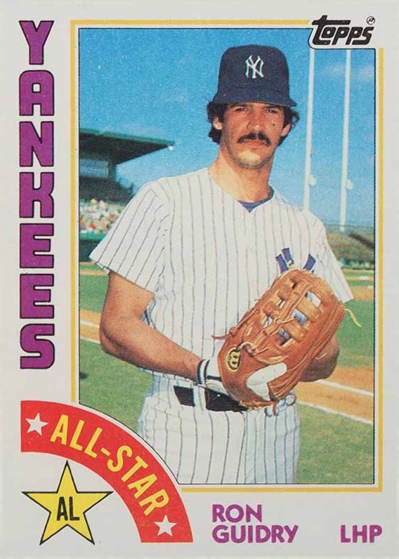 1984 Topps Ron Guidry (All-Star) #406 Baseball Card