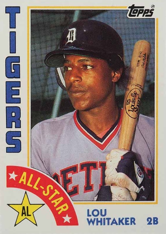 1984 Topps Lou Whitaker (All-Star) #398 Baseball Card
