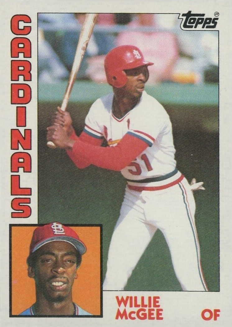 1984 Topps Willie McGee #310 Baseball Card
