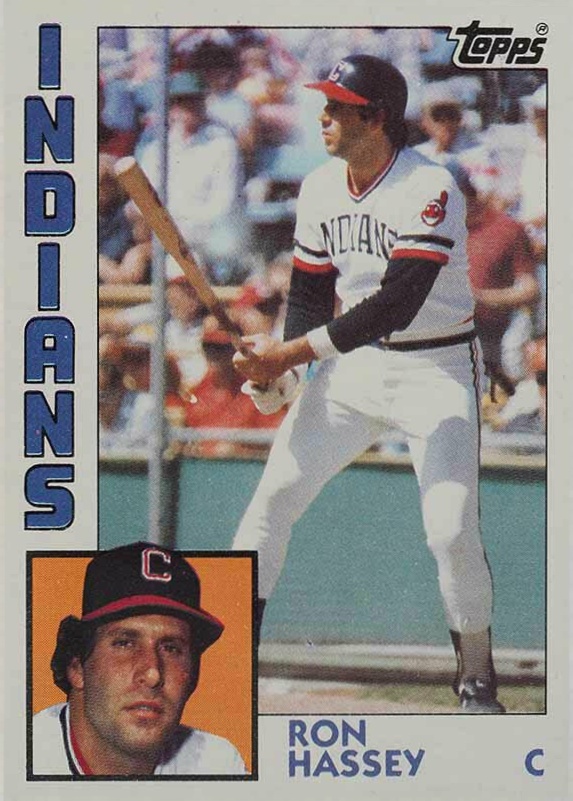1984 Topps Ron Hassey #308 Baseball Card