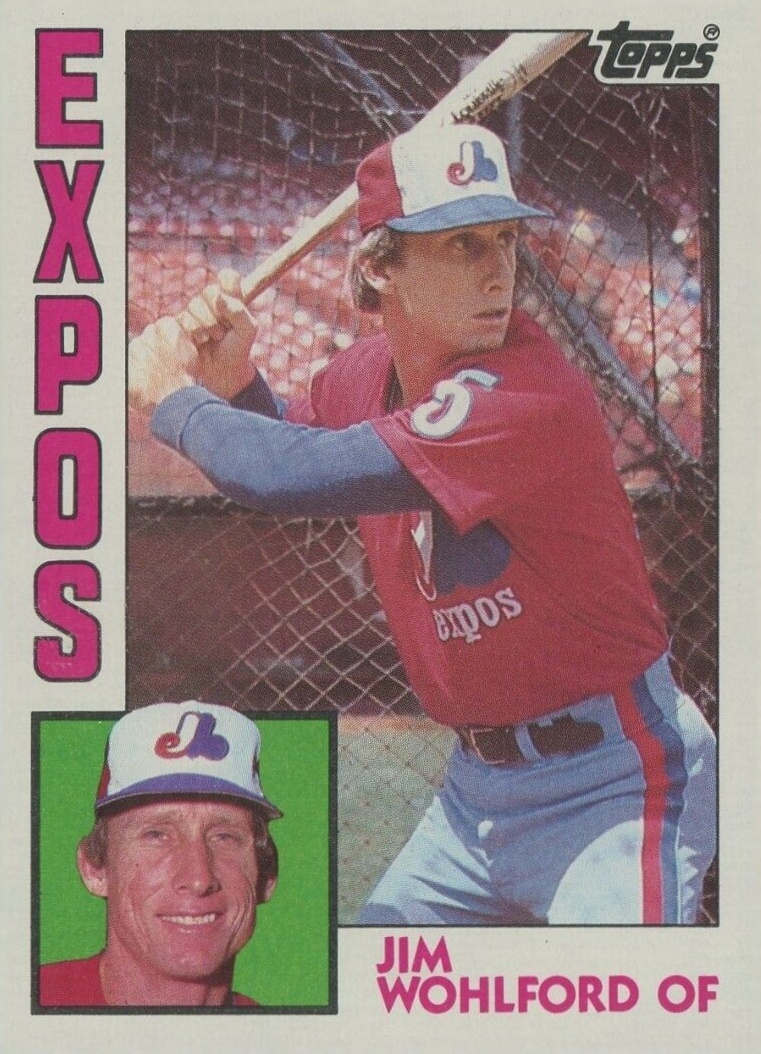 1984 Topps Jim Wohlford #253 Baseball Card