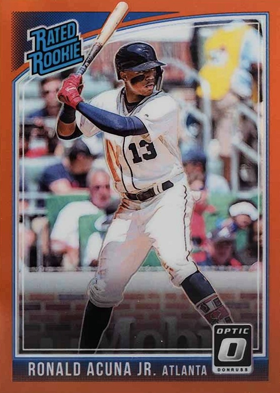 2018 Panini Donruss Optic Ronald Acuna Jr. #63 Baseball Card