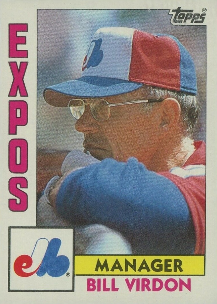 1984 Topps Bill Virdon #111 Baseball Card