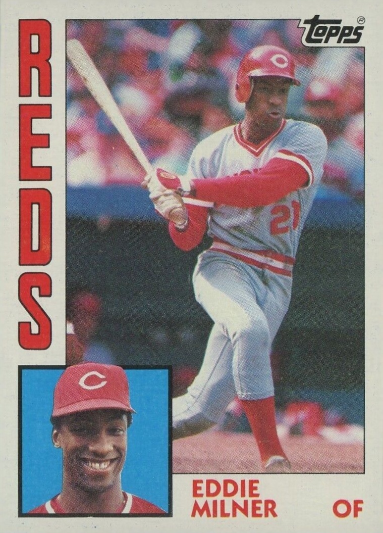 1984 Topps Eddie Milner #34 Baseball Card