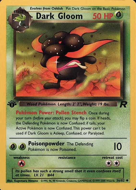 2000 Pokemon Rocket Dark Gloom #36 TCG Card