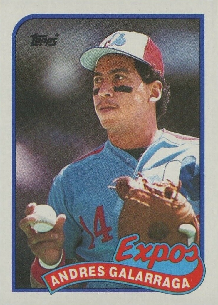 1989 Topps Andres Galarraga #590 Baseball Card