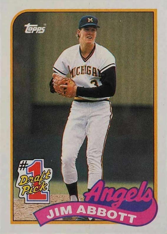 1989 Topps Jim Abbott #573 Baseball Card