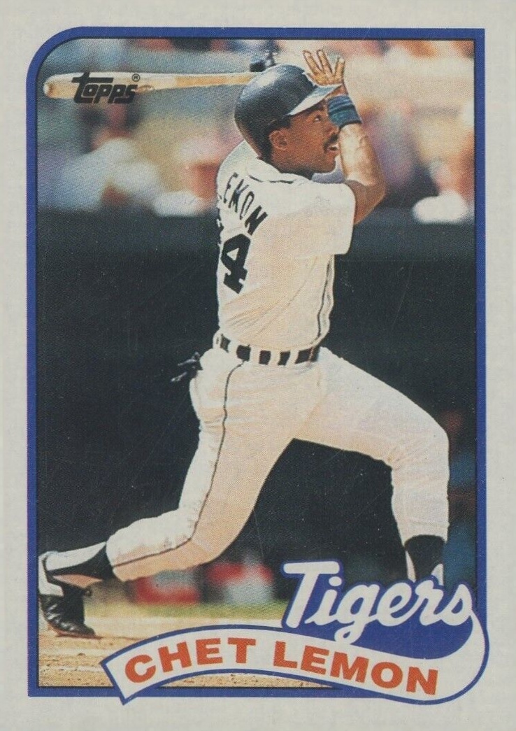 1989 Topps Chet Lemon #514 Baseball Card