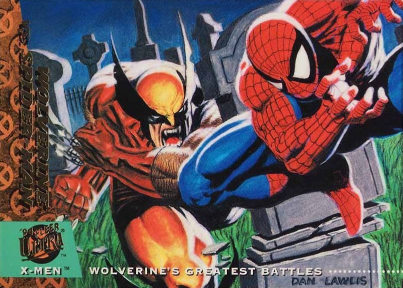 1994 Ultra X-Men Wolverine vs. Spider-Man #142 Non-Sports Card