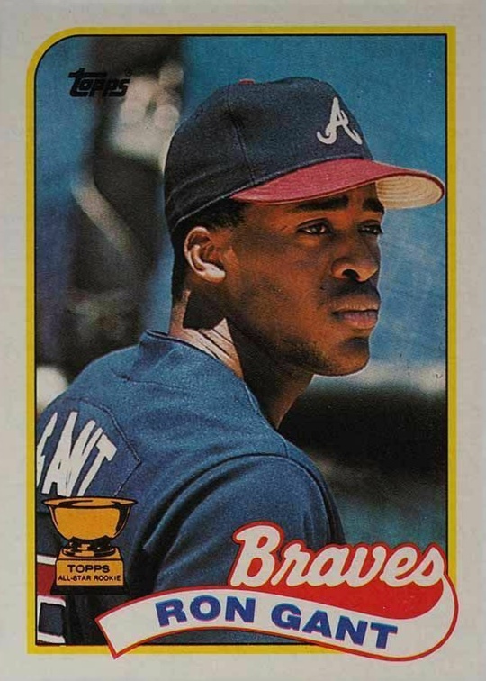 1989 Topps Ron Gant #296 Baseball Card