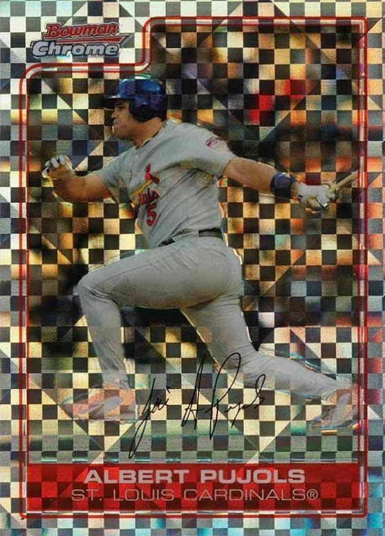 2006 Bowman Chrome Albert Pujols #25 Baseball Card