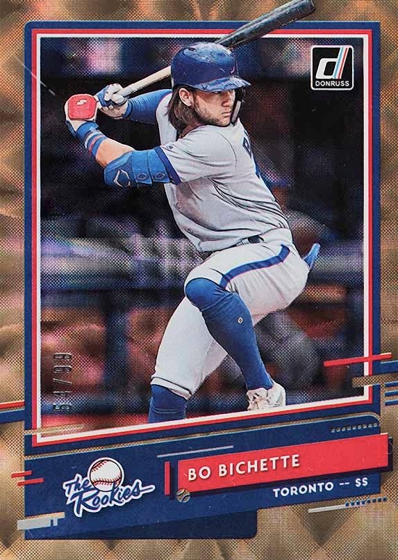 2020 Panini Donruss the Rookies Bo Bichette #R6 Baseball Card