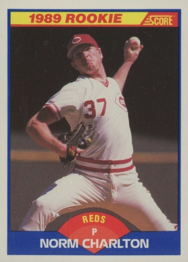1989 Score Norm Charlton #646 Baseball Card