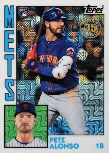 2019 Topps Silver Pack 1984 Chrome Promo  Pete Alonso #24 Baseball Card