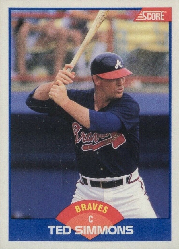 1989 Score Ted Simmons #611 Baseball Card