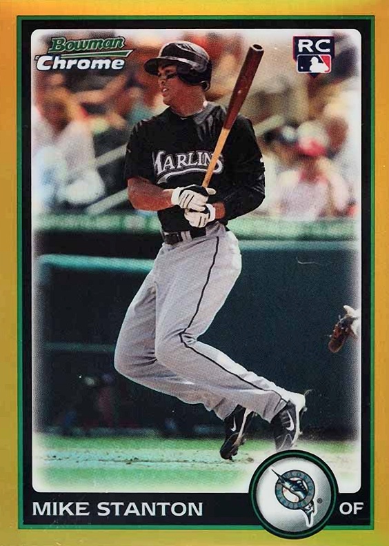 2010 Bowman Chrome Mike Stanton #198 Baseball Card