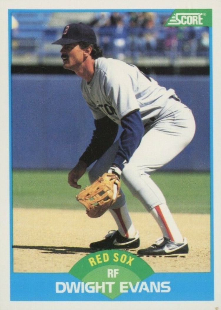 1989 Score Dwight Evans #193 Baseball Card